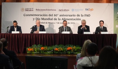 México y la FAO celebran 80 años de cooperación por la seguridad alimentaria y la sostenibilidad