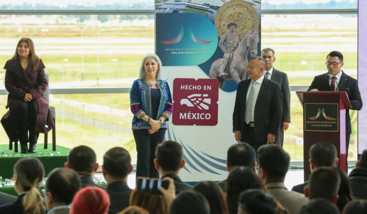 AIFA y Mexicana de Aviación reciben el distintivo Hecho en México por su contribución al orgullo y la soberanía nacional