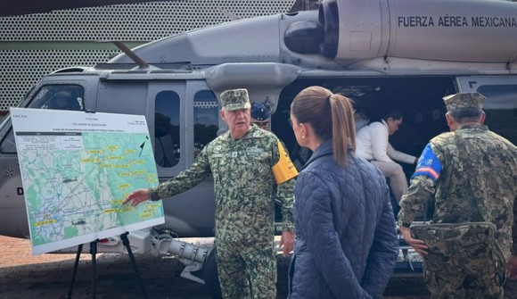 Claudia Sheinbaum recorre zonas afectadas por lluvias en Puebla, Veracruz e Hidalgo y coordina acciones de emergencia