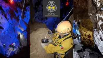 Tecnología potosina revoluciona simulacro de rescate subterráneo en las grutas de Xoxafi