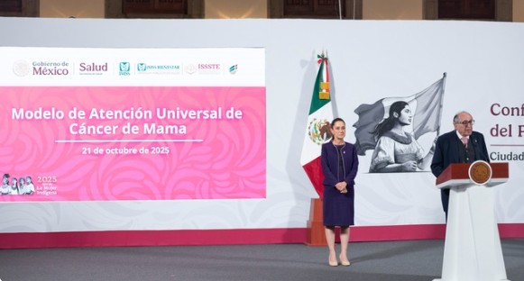 Claudia Sheinbaum anuncia inversión de 8 mil millones para fortalecer atención integral al cáncer de mama en México