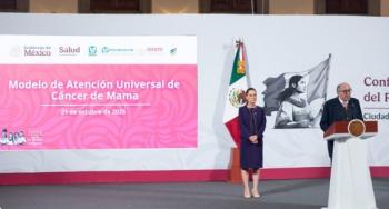 Claudia Sheinbaum anuncia inversión de 8 mil millones para fortalecer atención integral al cáncer de mama en México