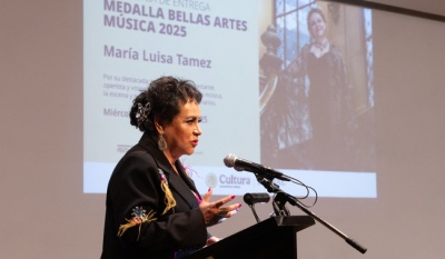María Luisa Tamez recibe la Medalla Bellas Artes 2025 por 45 años de trayectoria en la ópera mexicana