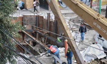 Reparación del socavón en Iztapalapa registra 70% de avance y concluirá el 26 de octubre: Clara Brugada