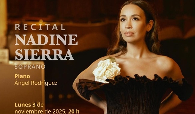 Nadine Sierra ofrecerá un recital en el Palacio de Bellas Artes acompañada por el pianista Ángel Rodríguez
