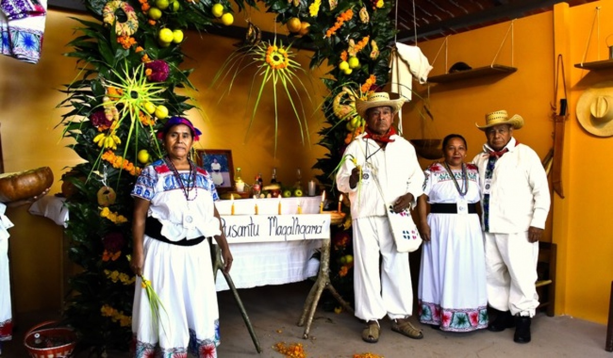 El Museo Nacional de Antropología dedica su ofrenda de Día de Muertos 2025 a la comunidad lhima’alh’ama’ de Pisaflores, Veracruz