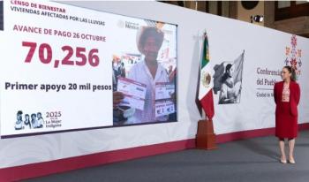 Gobierno de México entrega más de 70 mil apoyos a familias afectadas por lluvias en cinco estados