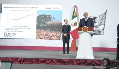 Gobierno de México acuerda apoyo de 950 pesos por tonelada para productores de maíz del Bajío
