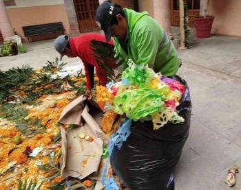 Gobierno de Zacatecas refuerza limpieza en el Centro Histórico tras el Festival de Día de Muertos 2025