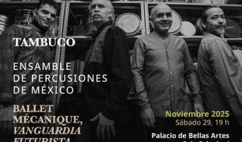 Tambuco celebra la vanguardia futurista con el concierto Ballet Mécanique en el Palacio de Bellas Artes