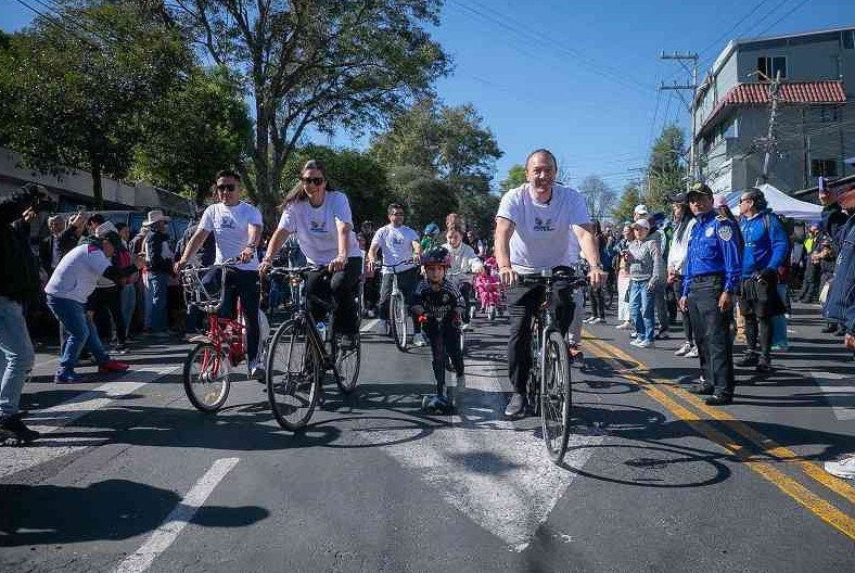 Carlos Orvañanos impulsa en Cuajimalpa el programa ‘Rueda en Familia’ para rescatar espacios públicos y fortalecer la convivencia
