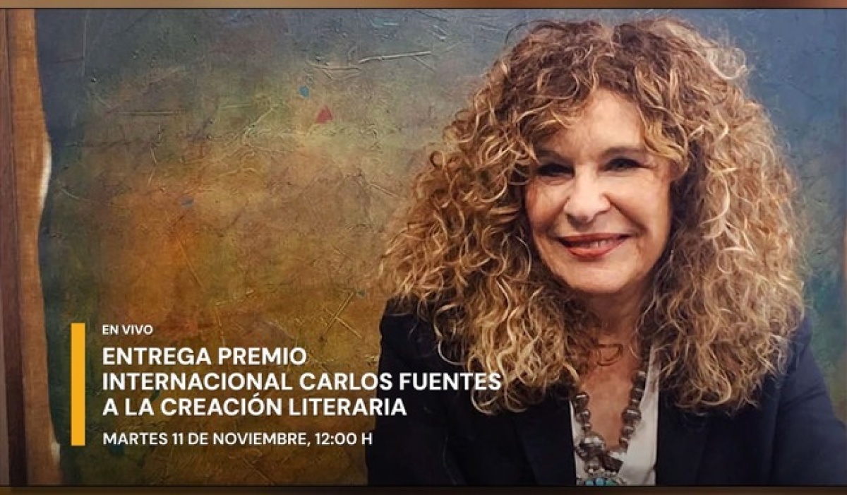 Canal 22 transmitirá en vivo la entrega del Premio Internacional Carlos Fuentes 2025 a Gioconda Belli