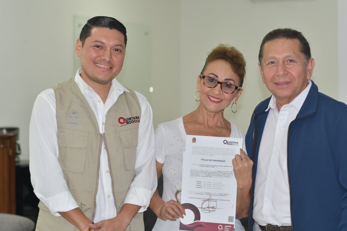 AGEPRO garantiza seguridad patrimonial con entrega de títulos de propiedad en Quintana Roo