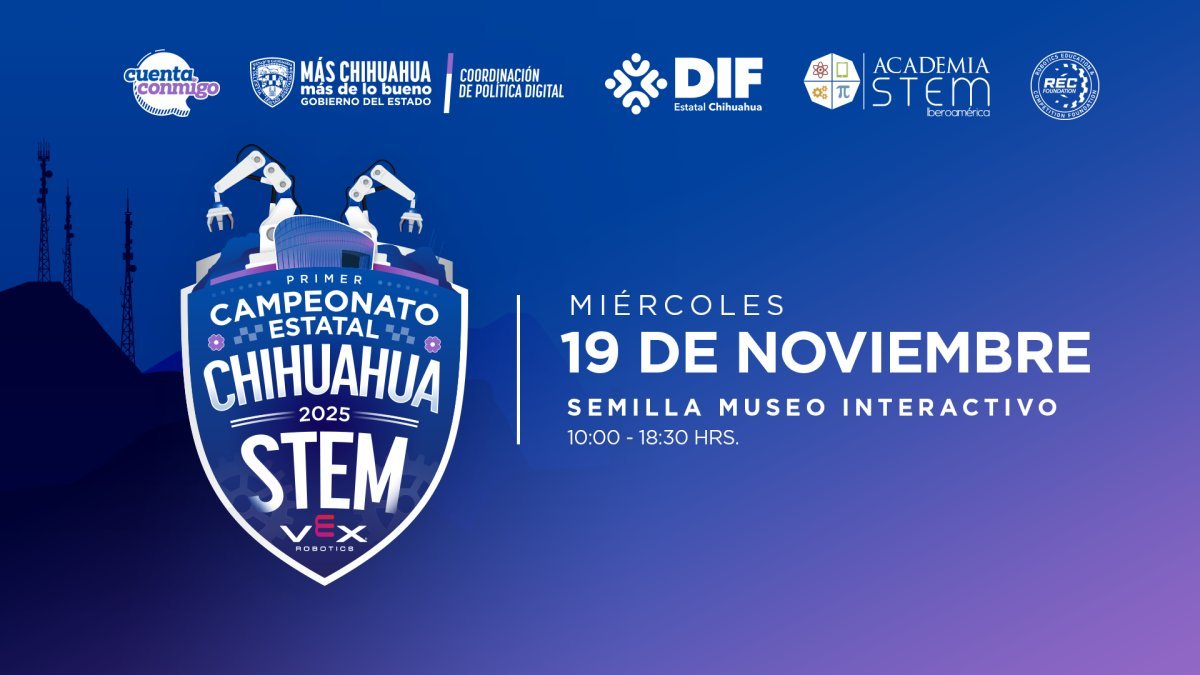 Más de 40 equipos participarán en el 1er Campeonato Estatal de Robótica STEM 2025