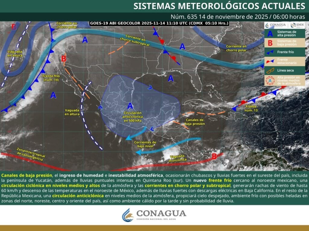 Pronóstico meteorológico para Oaxaca: heladas en zonas altas y viento moderado en Istmo