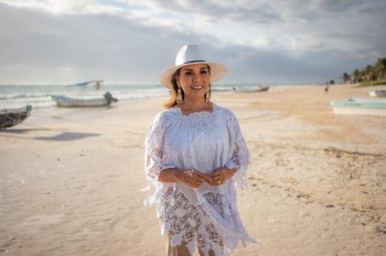 Gobernadora Mara Lezama reafirma acceso gratuito a playas del Parque Nacional del Jaguar en Tulum