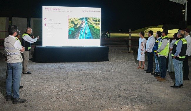 Ampliación de Carretera Federal 186 Macuspana-Escárcega registra 80% de avance