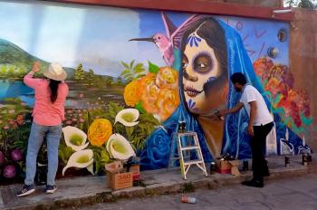 Gobernación impulsa rescate de canchas y murales para el Mundial Social México 2026
