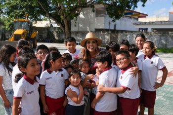 Anuncia Mara Lezama construcción de 15 domos escolares en Cozumel para proteger a estudiantes