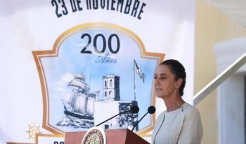 Sheinbaum convoca a defender soberanía nacional en conmemoración del Bicentenario de la Independencia en la Mar