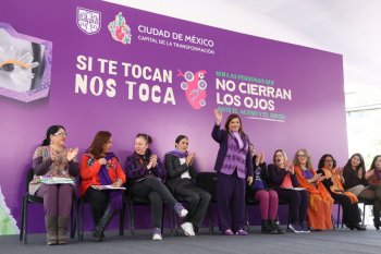 Gobierno capitalino lanza campaña 'Si te tocan, nos toca' y envía reformas legales contra violencia hacia mujeres