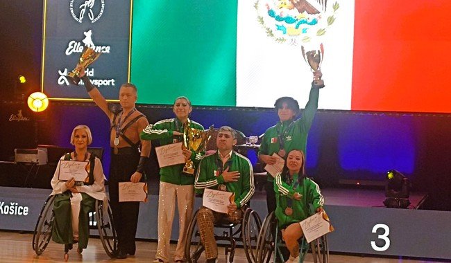 México cierra con 10 medallas en Campeonato Mundial de Para Danza Deportiva Kosice 2025