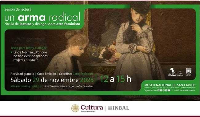 Museo Nacional de San Carlos albergará círculo de lectura sobre arte feminista