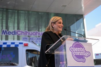 Gobernadora Maru Campos entrega 10 ambulancias para nueve municipios de Chihuahua