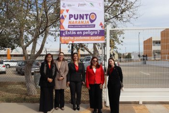 ICHMujeres instala 16 nuevos Puntos Naranja en planteles del CECyTECH para protección de mujeres