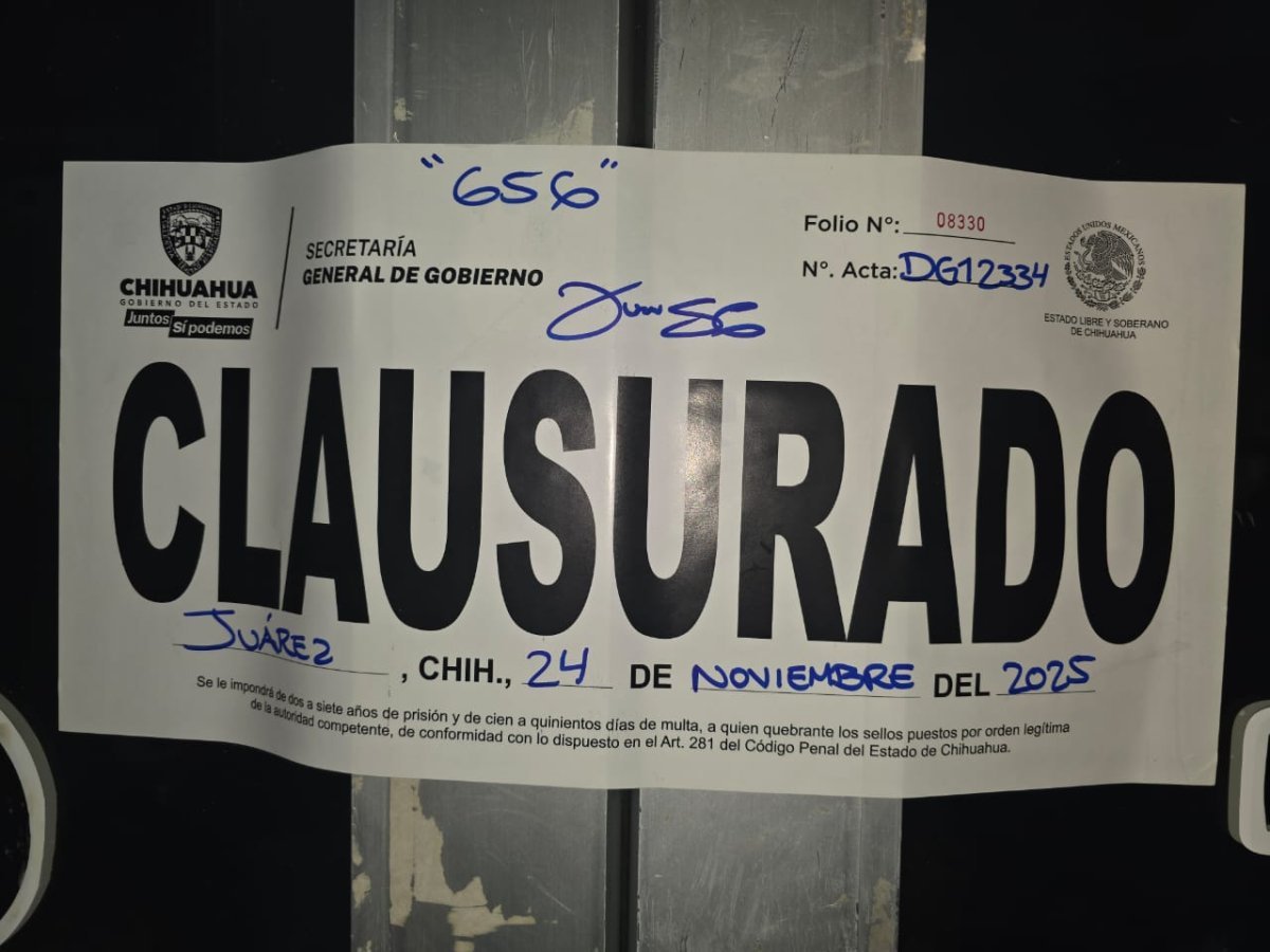 Gobierno del Estado clausura seis establecimientos por incumplir normativa de bebidas alcohólicas