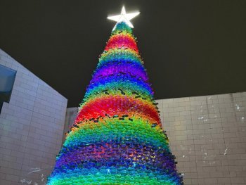Encendido del Pino Navideño reúne a 3,000 personas con ballet El Cascanueces en Monterrey