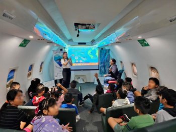 FPMC y Mar Sustentable imparten taller infantil sobre tiburones y rayas en Cozumel