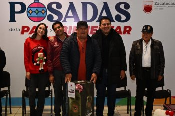 Más de 200 familias de Guadalupe reciben apoyo en Posada de la Paz y el Bienestar