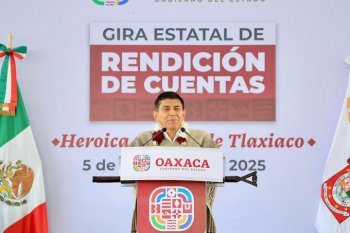 Gobernador Salomón Jara rinde cuentas en Tlaxiaco: 1,765 millones de pesos para 955 obras en la Mixteca