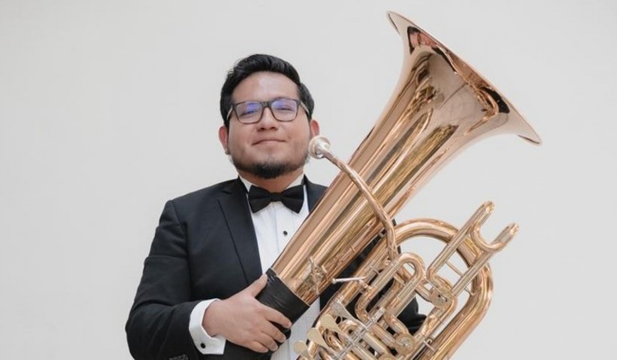 Jorge Soriano presentará un recital para tuba como examen profesional en el Conservatorio Nacional de Música