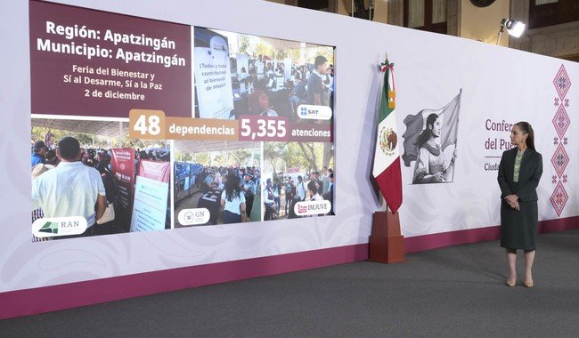 Presidenta Sheinbaum informa avances del Plan Michoacán por la Paz y la Justicia a un mes de su implementación