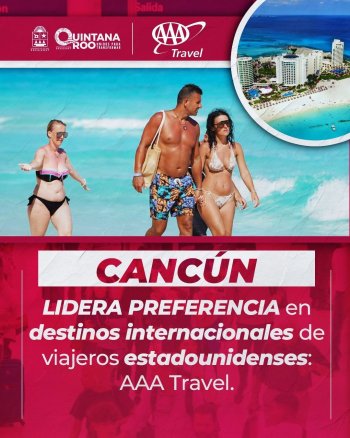 Cancún y Cozumel entre los destinos más buscados por turistas estadounidenses para diciembre