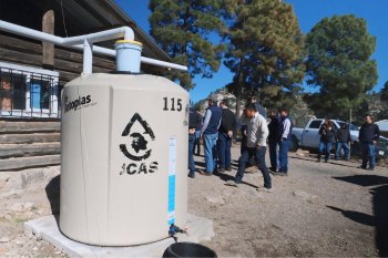JCAS y Cedain instalan 150 Cosechas de Agua en la Sierra Tarahumara, beneficiando a más de 500 habitantes