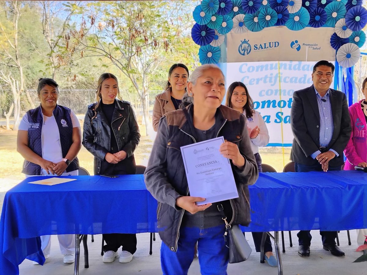 Certifican a La Ladera y San Jer&oacute;nimo como Comunidades Saludables en Guanajuato