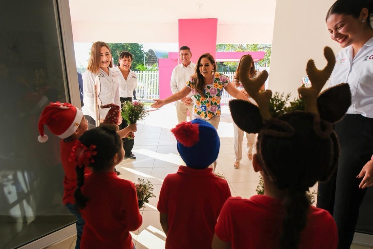 Gobernadora inaugura domo en CIPI de Bacalar como parte de inversi&oacute;n en primera infancia