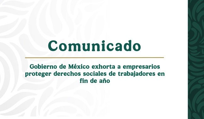 Gobierno identifica por sexto a&ntilde;o consecutivo a patrones que dan bajas irregulares en diciembre y recontratan en enero