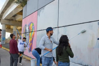 Subsecretaría de Derechos Humanos impulsa Mural Colaborativo en Tlajomulco con participación ciudadana