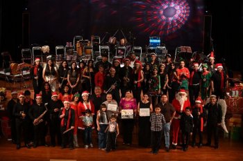 Banda Sinfónica Infantil y Juvenil de Cultura celebra 13 años con concierto navideño en Teatro Hidalgo