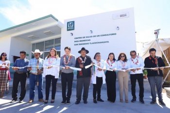 Inauguran nuevo Centro de Salud en San Jerónimo Tlacochahuaya con inversión histórica de más de 16 mdp