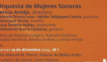 Orquesta de Mujeres Sonoras presenta concierto en Bellas Artes con estrenos y obras contemporáneas