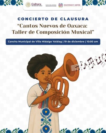 Gobierno de Oaxaca invita a tres actividades gratuitas este 19 de diciembre