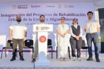 Inauguran rehabilitación urbana de la Costera Miguel Alemán en Acapulco como parte del programa de transformación