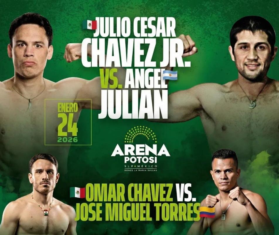 Julio C&eacute;sar Ch&aacute;vez Jr. confirma su regreso al ring en San Luis Potos&iacute; para enero de 2026