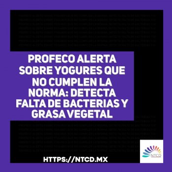Profeco alerta sobre yogures que no cumplen la norma: detecta falta de bacterias y grasa vegetal