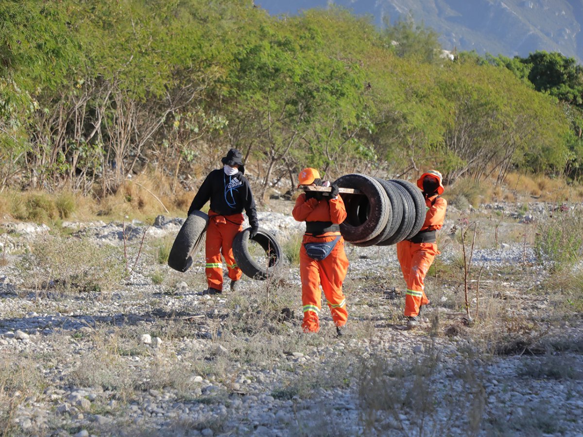 Leones en Acci&oacute;n inicia 2026 con limpieza del R&iacute;o Santa Catarina y acumula 61.5 toneladas de residuos retirados